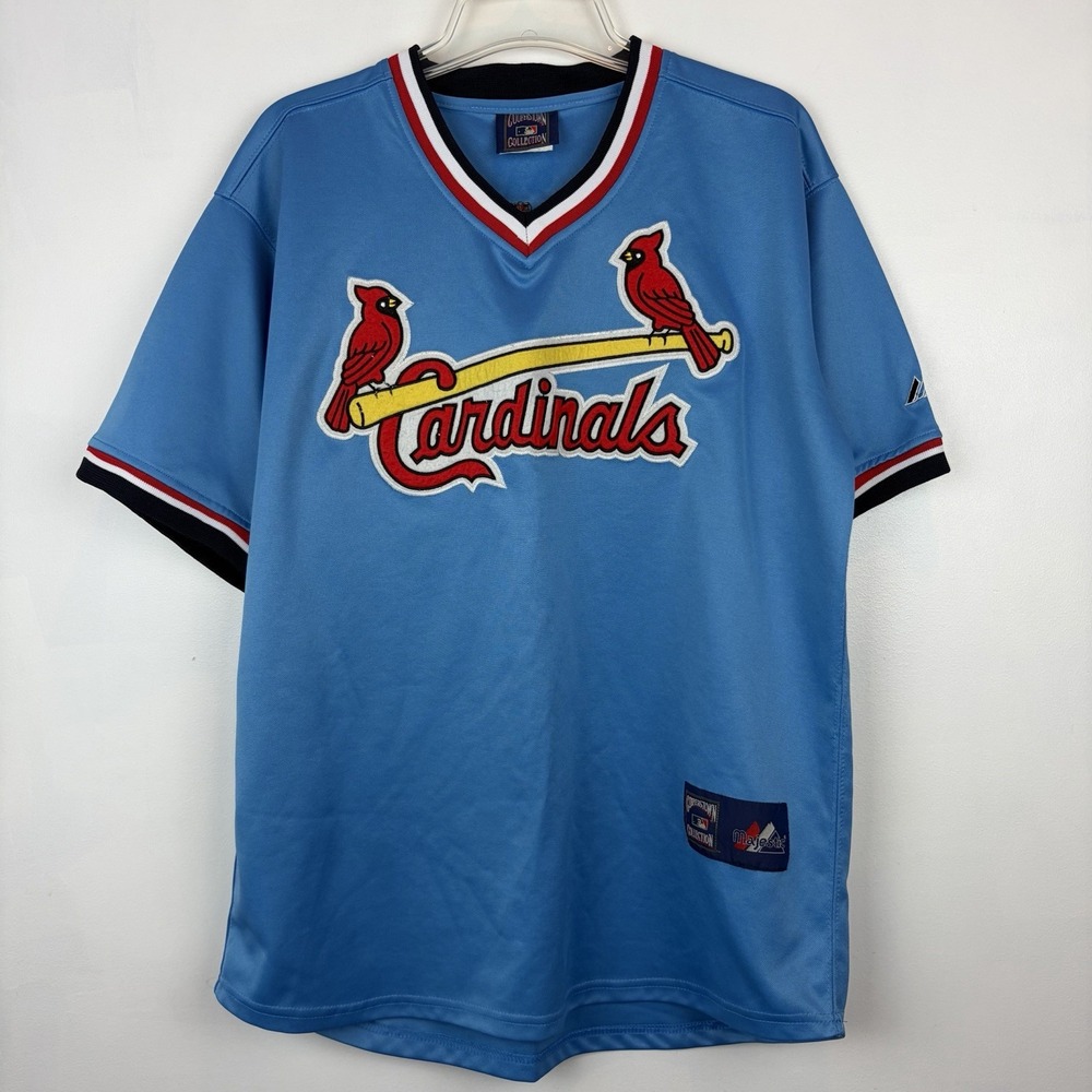 Vintage St Louis Cardinals Cooperstown Collection Jersey Majestic Ozzie Smith 1